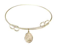 Load image into Gallery viewer, St. Edburga of Winchester Custom Bangle - Gold Filled