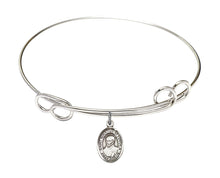 Load image into Gallery viewer, St. Ignatius of Loyola Custom Bangle - Silver