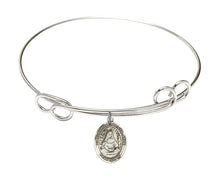 Load image into Gallery viewer, St. Edburga of Winchester Custom Bangle - Silver