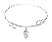 Load image into Gallery viewer, St. Medard of Noyon Custom Bangle - Silver