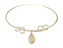 Load image into Gallery viewer, St. Joan of Arc Custom Bangle - Gold Filled