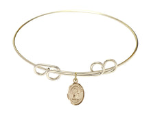 Load image into Gallery viewer, St. Valentine of Rome Custom Bangle - Gold Filled