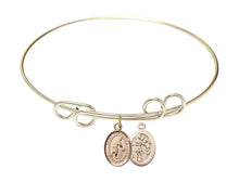 Load image into Gallery viewer, St. Sebastian / Basketball Custom Bangle - Gold Filled