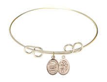 Load image into Gallery viewer, St. Sebastian / Swimming Custom Bangle - Gold Filled