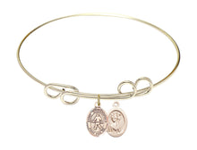 Load image into Gallery viewer, St. Christopher / Field Hockey Custom Bangle - Gold Filled