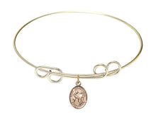 Load image into Gallery viewer, St. Columbanus Custom Bangle - Gold Filled