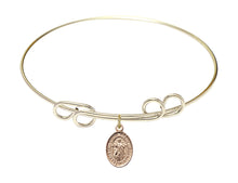 Load image into Gallery viewer, Divine Mercy Custom Bangle - Gold Filled