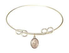 Load image into Gallery viewer, St. Uriel the Archangel Custom Bangle - Gold Filled