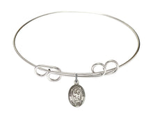 Load image into Gallery viewer, St. Vincent Ferrer Custom Bangle - Silver