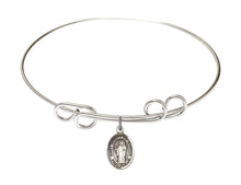 Load image into Gallery viewer, St. Joseph the Worker Custom Bangle - Silver