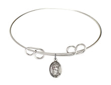 Load image into Gallery viewer, St. Aedan of Ferns Custom Bangle - Silver