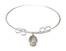 Load image into Gallery viewer, St. Edburga of Winchester Custom Bangle - Silver