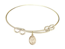 Load image into Gallery viewer, St. Philomena Custom Bangle - Gold Filled