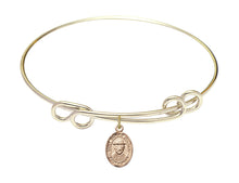 Load image into Gallery viewer, St. Damien of Molokai Custom Bangle - Gold Filled