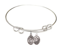 Load image into Gallery viewer, St. Elizabeth Ann Seton Custom Bangle - Silver