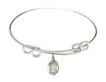 Load image into Gallery viewer, St. Elizabeth of Hungary Custom Bangle - Silver