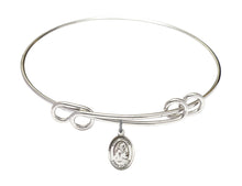 Load image into Gallery viewer, St. Isidore of Seville Custom Bangle - Silver