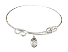 Load image into Gallery viewer, St. Brigid of Ireland Custom Bangle - Silver