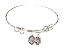 Load image into Gallery viewer, St. Christopher / Rugby Custom Bangle - Silver