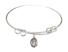 Load image into Gallery viewer, St. Aedan of Ferns Custom Bangle - Silver