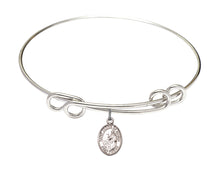 Load image into Gallery viewer, St. Jacob of Nisibis Custom Bangle - Silver