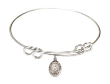 Load image into Gallery viewer, Our Lady of Rosa Mystica Custom Bangle - Silver