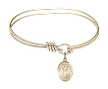 Load image into Gallery viewer, St. Francis of Assisi Custom Bangle - Gold Filled