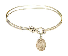 Load image into Gallery viewer, St. Agnes of Rome Custom Bangle - Gold Filled