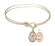 Load image into Gallery viewer, St. Christopher / Martial Arts Custom Bangle - Gold Filled