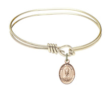 Load image into Gallery viewer, St. Anselm of Canterbury Custom Bangle - Gold Filled