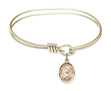 Load image into Gallery viewer, St. Frances of Rome Custom Bangle - Gold Filled