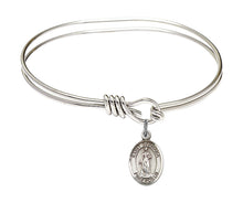 Load image into Gallery viewer, St. Barbara Custom Bangle - Silver