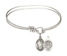 Load image into Gallery viewer, St. Benedict Custom Bangle - Silver