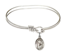 Load image into Gallery viewer, St. Benadette Custom Bangle - Silver