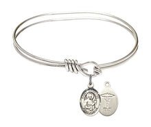 Load image into Gallery viewer, St. Christopher / Men's Water Polo Custom Bangle - Silver
