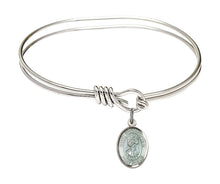 Load image into Gallery viewer, St. Christopher Custom Bangle - Silver