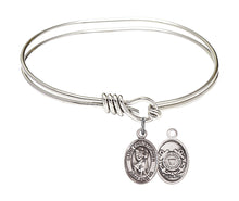 Load image into Gallery viewer, St. Victor of Marseilles Custom Bangle - Silver