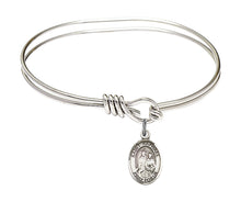 Load image into Gallery viewer, St. Raphael the Archangel Custom Bangle - Silver