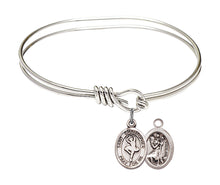 Load image into Gallery viewer, St. Christopher / Dance Custom Bangle - Silver