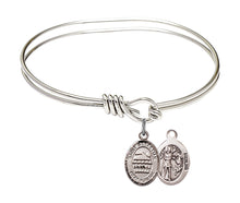 Load image into Gallery viewer, St. Sebastian / Swimming Custom Bangle - Silver