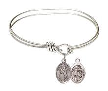 Load image into Gallery viewer, St. Sebastian / Martial Arts Custom Bangle - Silver