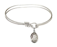 Load image into Gallery viewer, Our Lady of the Railroad Custom Bangle - Silver