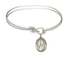 Load image into Gallery viewer, St. Finnian of Clonard Custom Bangle - Silver