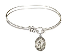 Load image into Gallery viewer, St. Columbanus Custom Bangle - Silver