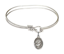 Load image into Gallery viewer, St. Catherine of Sweden Custom Bangle - Silver