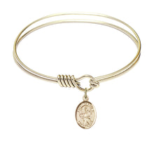 Load image into Gallery viewer, St. Matthew the Apostle Custom Bangle - Gold Filled