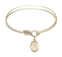 Load image into Gallery viewer, St. Robert Bellarmine Custom Bangle - Gold Filled