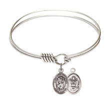 Load image into Gallery viewer, Our Lady of Perpetual Help Custom Bangle - Silver