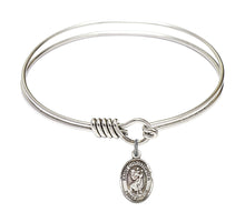 Load image into Gallery viewer, St. Christopher Custom Bangle - Silver