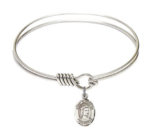 Load image into Gallery viewer, St. Elizabeth of Hungary Custom Bangle - Silver